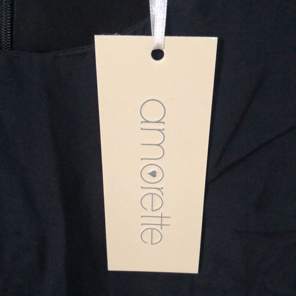 Amorette Black Dress Size 8 - Picture 4 of 7